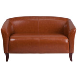 English Elm Commercial Grade Series LeatherSoft Loveseat