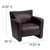 English Elm Commercial Grade Series LeatherSoft Chair