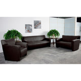 English Elm Commercial Grade Series LeatherSoft Loveseat