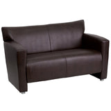 English Elm Commercial Grade Series LeatherSoft Loveseat