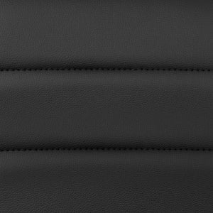 English Elm Modern Vinyl Adjustable Bar Stool with Back, Counter Height Swivel Stool with Gold Pedestal Base - Set of 2