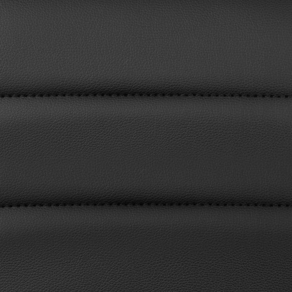 English Elm Modern Vinyl Adjustable Bar Stool with Back, Counter Height Swivel Stool with Gold Pedestal Base - Set of 2