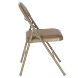 English Elm Commercial Grade 2 Pack Series Double Braced Vinyl Folding Chair