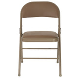 English Elm Commercial Grade 2 Pack Series Double Braced Vinyl Folding Chair