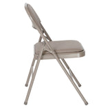 English Elm Commercial Grade 2 Pack Series Double Braced Vinyl Folding Chair