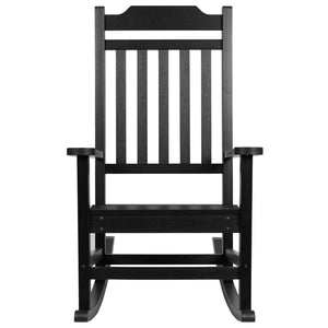 English Elm - Set of 2 All-Weather Rocking Chair in Faux Wood