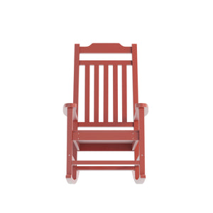 English Elm - Set of 2 All-Weather Rocking Chair in Faux Wood