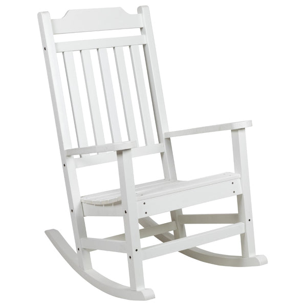 English Elm - Set of 2 All-Weather Rocking Chair in Faux Wood
