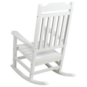 English Elm - Set of 2 All-Weather Rocking Chair in Faux Wood