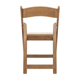 English Elm Commercial Grade 2 Pack Commercial Indoor/Outdoor Lightweight Wood Look Resin Folding Event Chair