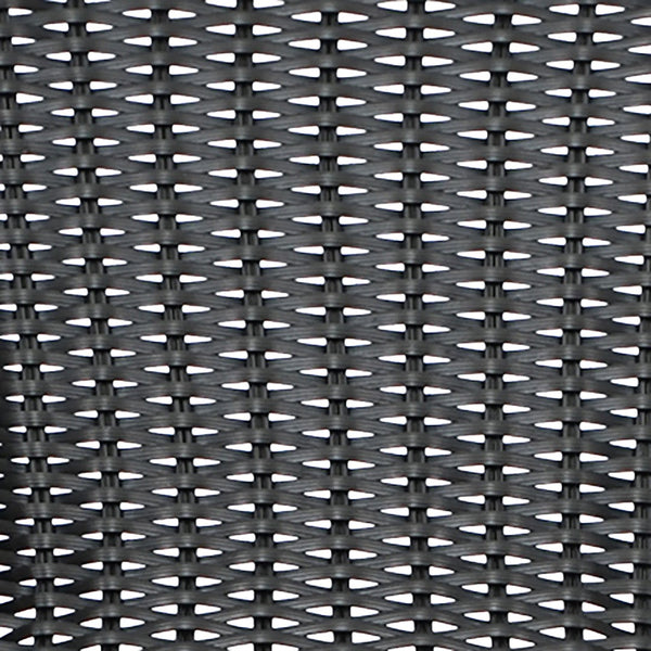 English Elm Commercial Grade - Set of 2 Commercial Grade Indoor-Outdoor PE Rattan Restaurant Barstool with Aluminum Frame and Footrest