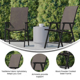 English Elm Commercial Grade Outdoor Folding Patio Sling Chair