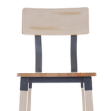 English Elm Commercial Grade 2 Pack Commercial Grade Rustic Industrial Wood Dining Barstool