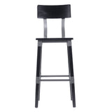 English Elm Commercial Grade 2 Pack Commercial Grade Rustic Industrial Wood Dining Barstool