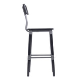 English Elm Commercial Grade 2 Pack Commercial Grade Rustic Industrial Wood Dining Barstool