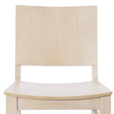 English Elm Commercial Grade 2 Pack Commercial Grade Solid Wood Dining Chairs with Curved Backrests and Finish