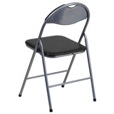 English Elm Commercial Grade 2 Pack Series Vinyl Metal Folding Chair with Carrying Handle