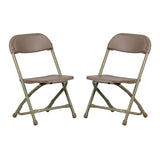 English Elm Commercial Grade 2 Pk. Kids Plastic Folding Chair