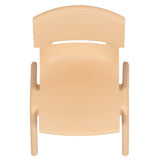 English Elm Commercial Grade 2 Pack Plastic Stackable School Chair with 12" Seat Height