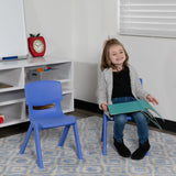 English Elm Commercial Grade 2 Pack Plastic Stackable School Chair with 10.5'' Seat Height