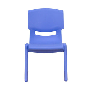 English Elm Commercial Grade 2 Pack Plastic Stackable School Chair with 10.5'' Seat Height