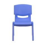 English Elm Commercial Grade 2 Pack Plastic Stackable School Chair with 10.5'' Seat Height