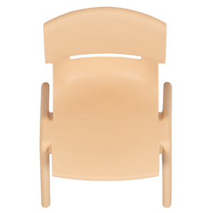 English Elm Commercial Grade 2 Pack Plastic Stackable School Chair with 10.5" Seat Height