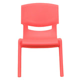 English Elm Commercial Grade 2 Pack Plastic Stackable School Chair with 10.5'' Seat Height