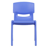 English Elm Commercial Grade 2 Pack Plastic Stackable School Chair with 13.25" Seat Height