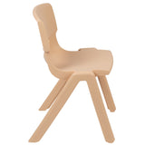 English Elm Commercial Grade 2 Pack Plastic Stackable School Chair with 13.25" Seat Height