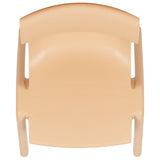 English Elm Commercial Grade 2 Pack Plastic Stackable School Chair with 13.25" Seat Height