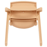 English Elm Commercial Grade 2 Pack Plastic Stackable School Chair with 13.25" Seat Height