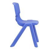 English Elm Commercial Grade 2 Pack Plastic Stackable School Chair with 15.5" Seat Height