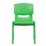 English Elm Commercial Grade 2 Pack Plastic Stackable School Chair with 15.5" Seat Height