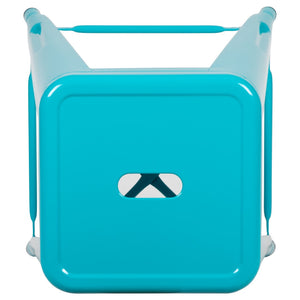 English Elm Commercial Grade Cierra 24" High Metal Counter-Height, Indoor Bar Stool in - Stackable Set of 4