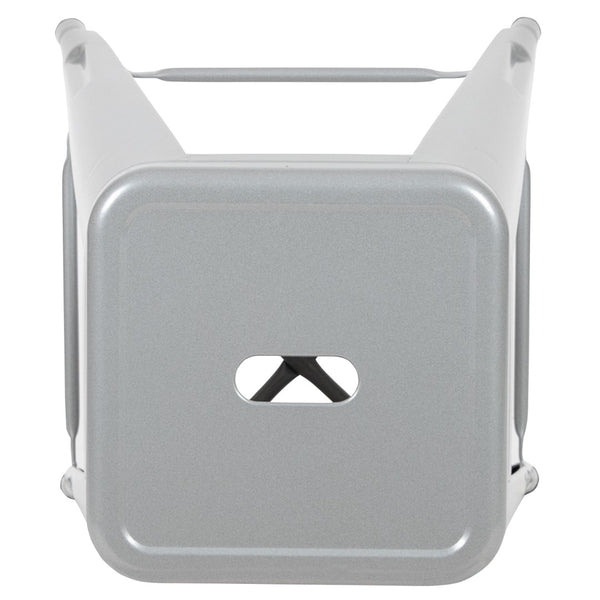 English Elm Commercial Grade Cierra 30" High Metal Indoor Bar Stool in - Stackable Set of 4