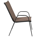 English Elm Commercial Grade 4 Pack Series Outdoor Stack Chair with Flex Comfort Material and Metal Frame