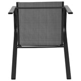 English Elm Commercial Grade 4 Pack Series Outdoor Stack Chair with Flex Comfort Material and Metal Frame