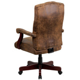 English Elm Commercial Grade Bomber Classic Executive Swivel Office Chair with Arms