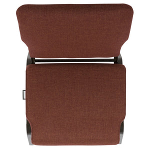 English Elm Commercial Grade Advantage 20.5 in. Cinnamon Molded Foam Church Chair