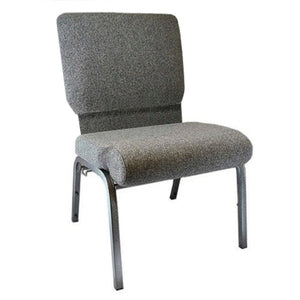 English Elm Commercial Grade Advantage Charcoal Church Chair 20.5 in. Wide