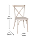 English Elm Commercial Grade 2-pack Advantage Resin X-Back Chair