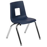 English Elm Commercial Grade Advantage Student Stack School Chair - 14-inch