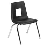 English Elm Commercial Grade Advantage Student Stack School Chair - 16-inch