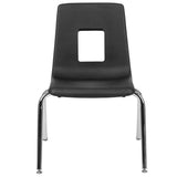 English Elm Commercial Grade Advantage Student Stack School Chair - 16-inch