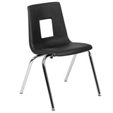 English Elm Commercial Grade Advantage Student Stack School Chair - 18-inch