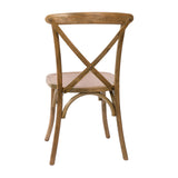 English Elm Commercial Grade Hand Scraped X-Back Chair