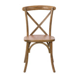 English Elm Commercial Grade Hand Scraped X-Back Chair