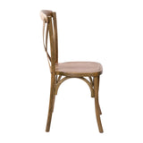 English Elm Commercial Grade Hand Scraped X-Back Chair