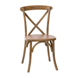 English Elm Commercial Grade Hand Scraped X-Back Chair